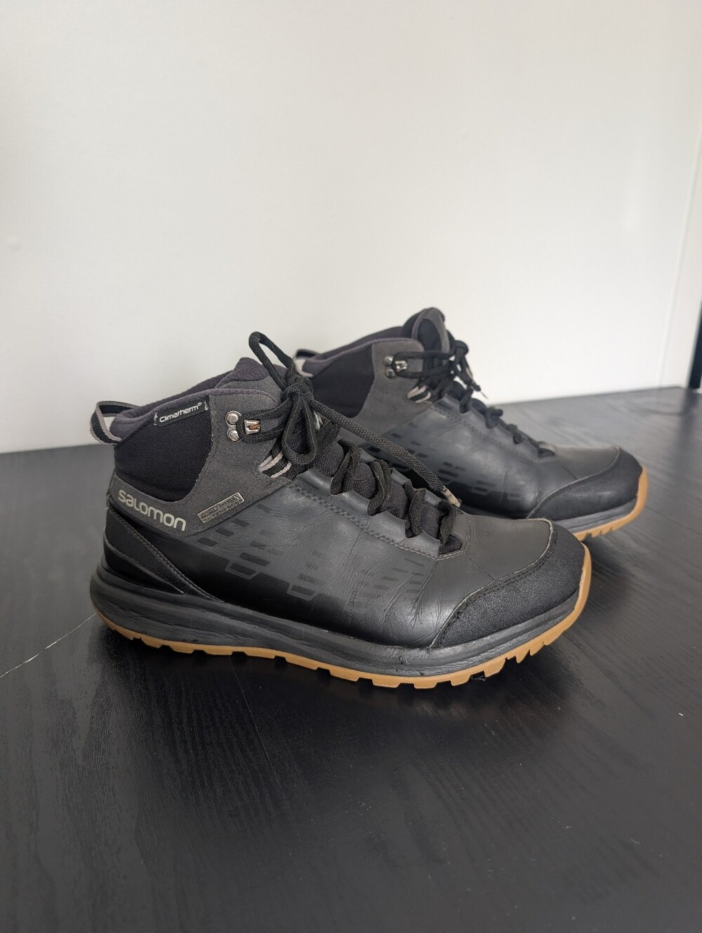 Salomon KAIPO CS WP 2  Waterproof Winter Hiking Climatherm Snow Boots 9.5 Black